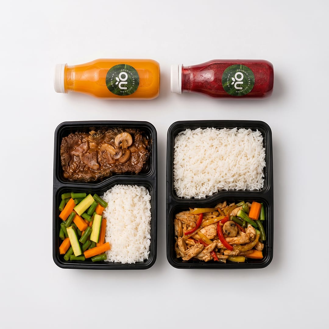 2 meals with 2 juices offer